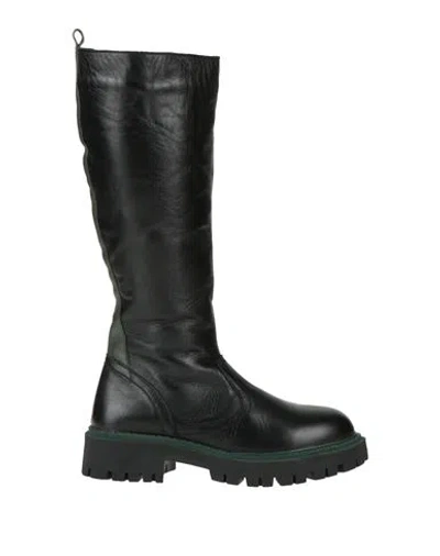 Sara López Woman Boot Black Size 6 Soft Leather