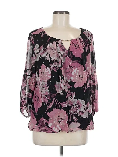Pre-owned Sara Michelle 3/4 Sleeve Blouse In Pink