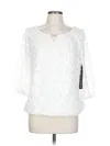 Sara Michelle 3/4 Sleeve Blouse In White