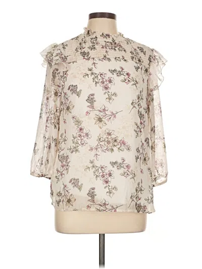 Pre-owned Sara Michelle 3/4 Sleeve Blouse In White