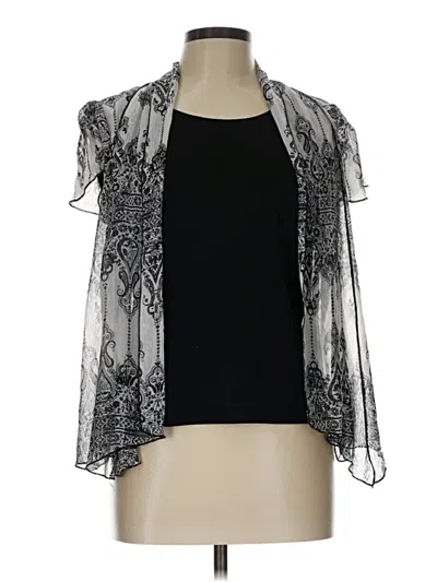 Pre-owned Sara Michelle Kimono In Silver