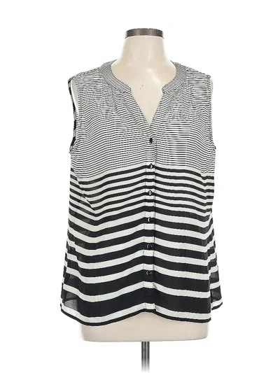 Pre-owned Sara Michelle Sleeveless Blouse In Black