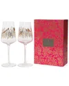 Sara Miller London Set Of 2 Wine Glasses