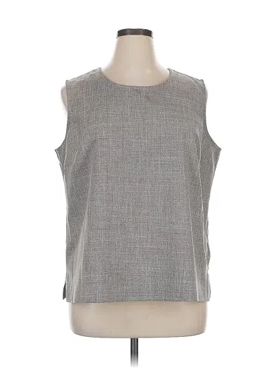 Pre-owned Sara Morgan For Haband Sleeveless Blouse In Gray