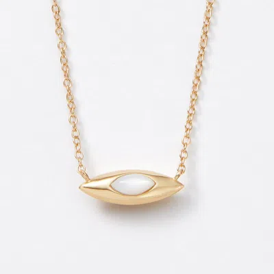 Sara Patino Viola Reversible Gold Pearl And Topaz Necklace