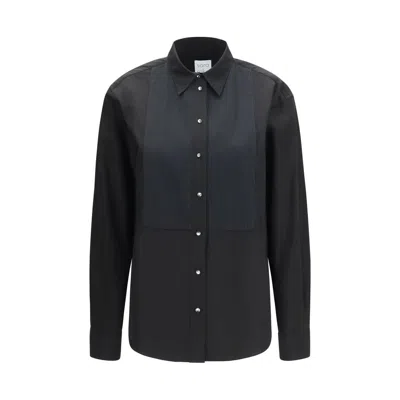 Sara Roka Black Cotton Dress Women's Shirt