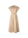 Sara Roka 셰리 벨트 셔츠 드레스 In Neutral