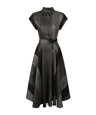 Sara Roka Danielle Shirt Dress In Black
