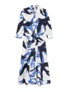 Sara Roka Davida 85 Midi Dress In Blue