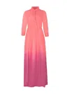 Sara Roka Edna Ombré-effect Maxi Dress In Pink
