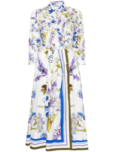 Sara Roka Elena T85 Floral-print Dress In Multi