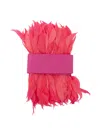 Sara Roka Feather-trim Belt In Multi