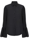 SARA ROKA FLARED-CUFF SHIRT