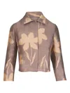 Sara Roka Floral-print Cropped Jacket