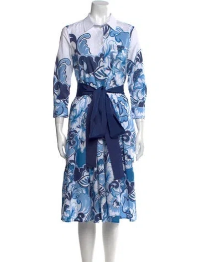 Pre-owned Sara Roka Floral Print Knee-length Dress W/ Tags In Multi