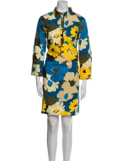 Pre-owned Sara Roka Floral Print Mini Dress In Multi