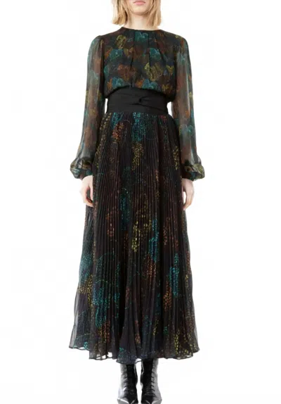 Sara Roka George Maxi Dress In Dark Heart In Multi