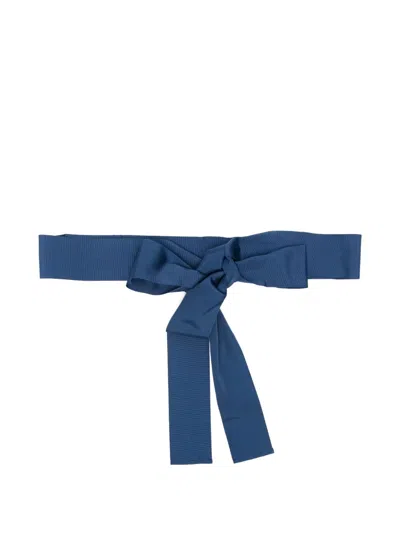 Sara Roka Grosgrain-ribbon Bow Belt In Pattern