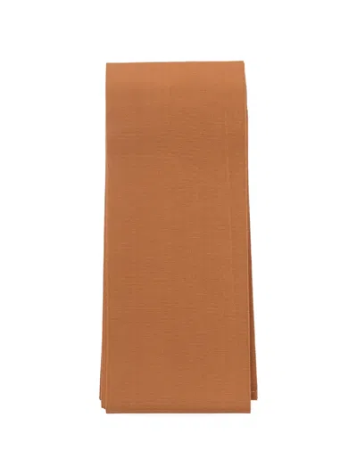 Sara Roka Grosgrain-weave Wrap Belt In Brown