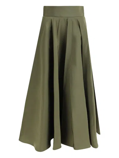 SARA ROKA HIGH-WAISTED FLARED SKIRT