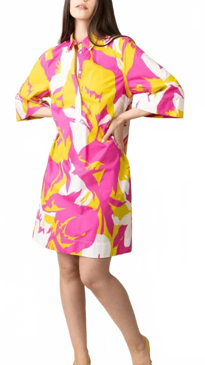 Sara Roka Jackalyn Dress In Tulips In Multi