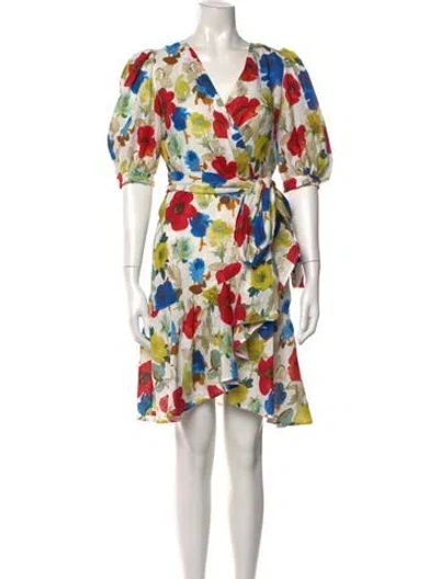 Pre-owned Sara Roka Linen Mini Dress W/ Tags In White