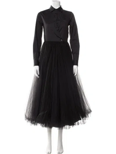Pre-owned Sara Roka Long Dress In Black