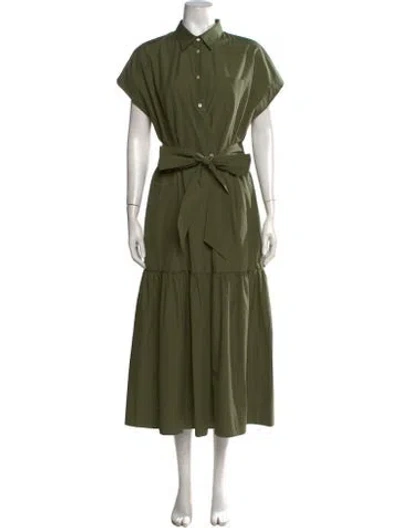 Pre-owned Sara Roka Long Dress In Green