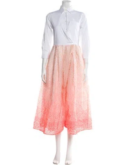 Pre-owned Sara Roka Long Dress In Orange