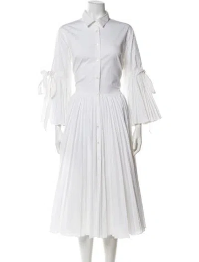 Pre-owned Sara Roka Long Dress In White