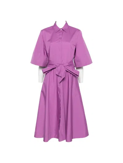 Sara Roka Marysun 75 Tie-waist Dress In Purple