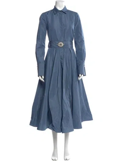 Pre-owned Sara Roka Midi Length Dress In Blue