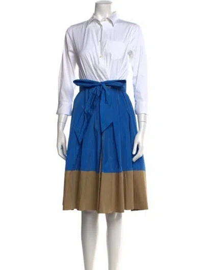 Pre-owned Sara Roka Midi Length Dress In Blue