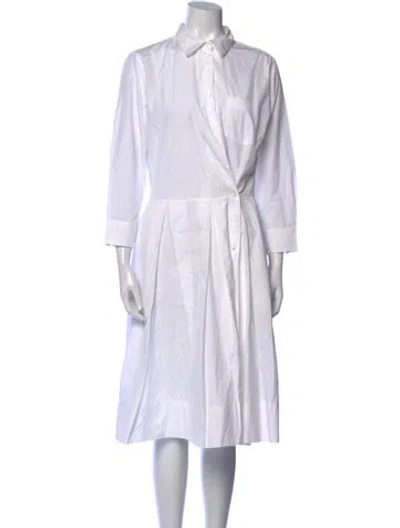 Pre-owned Sara Roka Midi Length Dress In Neutral