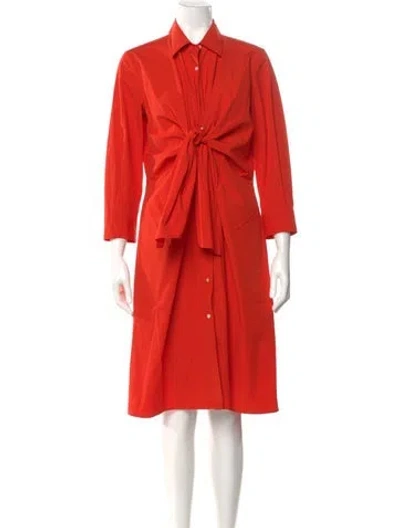 Pre-owned Sara Roka Midi Length Dress In Orange