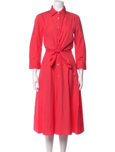 Pre-owned Sara Roka Midi Length Dress In Pink