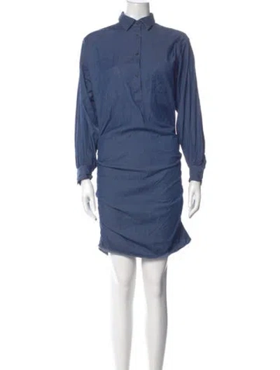 Pre-owned Sara Roka Mini Dress In Blue