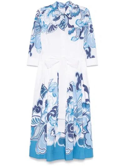 Sara Roka Nidina 85/b Midi Dress In Blue
