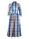 Sara Roka Nidina Checked Maxi Dress In Multi