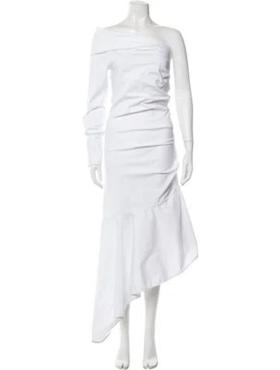 Pre-owned Sara Roka Off-the-shoulder Long Dress W/ Tags In White
