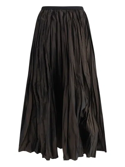 SARA ROKA PLEATED MIDI SKIRT
