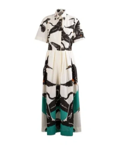 Sara Roka Print Dress In Multicolor
