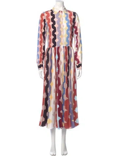 Pre-owned Sara Roka Printed Long Dress In Multi