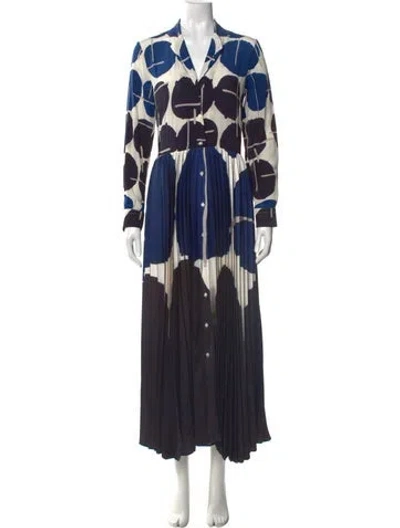 Pre-owned Sara Roka Printed Long Dress W/ Tags In Multi