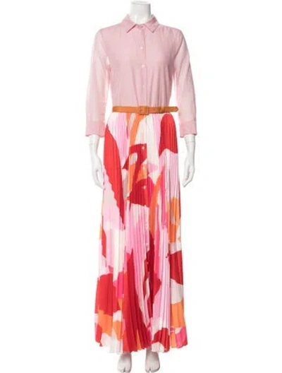 Pre-owned Sara Roka Printed Long Dress W/ Tags In Multi