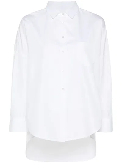 Sara Roka Scout Cotton Shirt In White