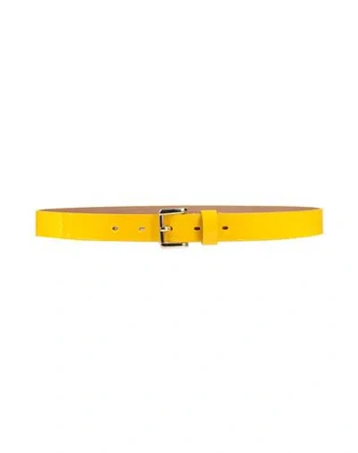Sara Roka Woman Belt Yellow Size 30 Leather