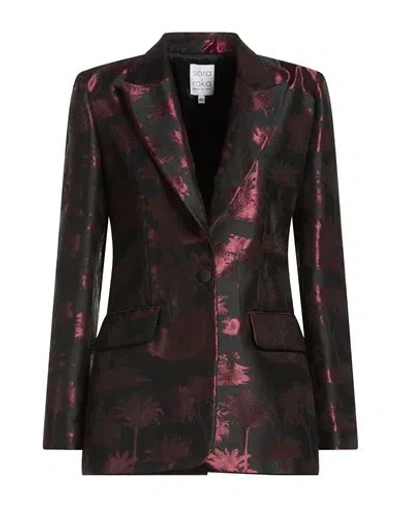 Sara Roka Woman Blazer Black Size 8 Polyester