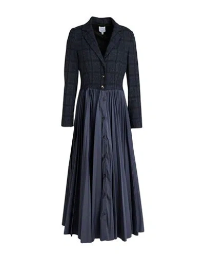 Sara Roka Woman Maxi Dress Black Size 8 Polyester, Viscose, Polyamide, Acetate In Blue