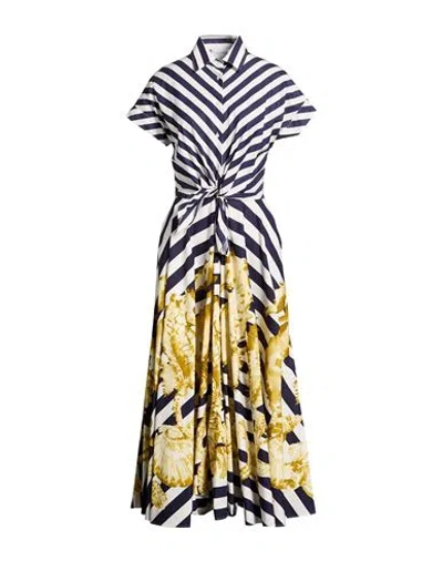 Sara Roka Woman Maxi Dress Navy Size 2 Cotton